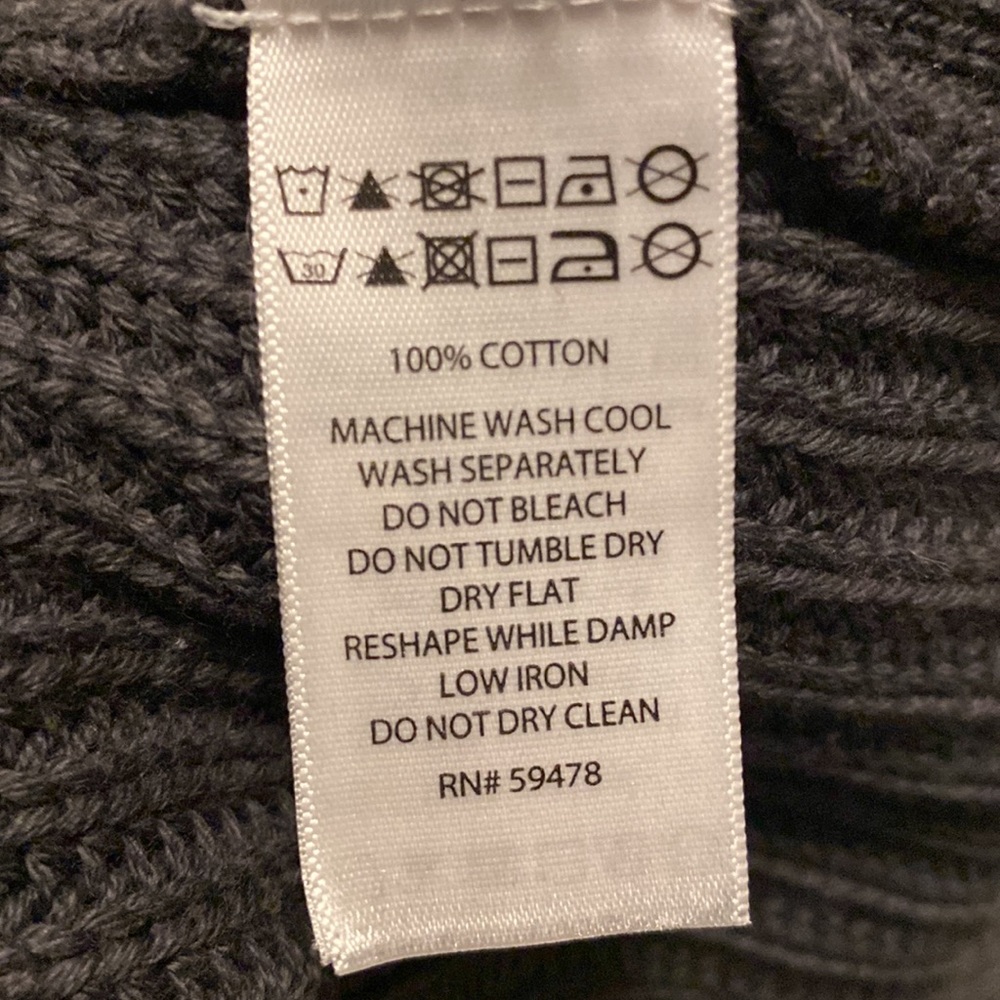 Artisan NY Mineral Washed Cable Knit Crew Neck Sweater - Picture 10 of 10